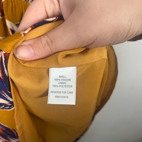 Garnet Hill Short Sleeve Drop Waist Floral Summer Day Dress Multicolor Size 6 - Picture 5 of 8